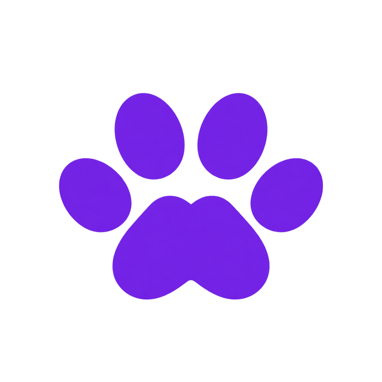 Patita violeta de Puntitos